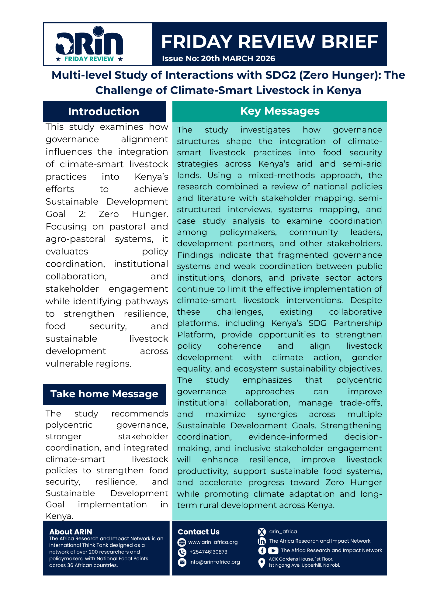Multi-level Study of Interactions with SDG2 (Zero Hunger): The Challenge of Climate-Smart Livestock in Kenya